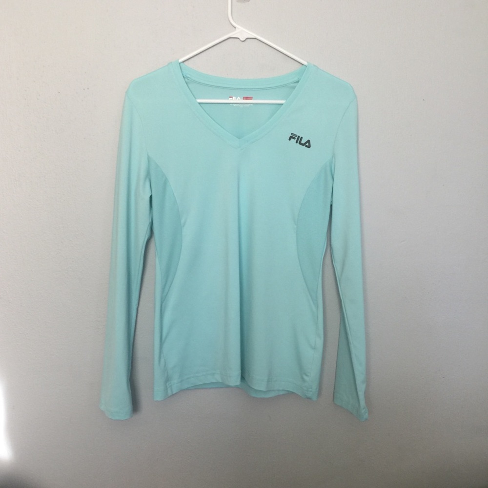 FILA Blue Long Sleeve Athletic Wear